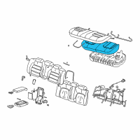 OEM Cadillac DeVille Pad Asm, Rear Seat Cushion Diagram - 88950689