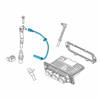 OEM Ford F-350 Super Duty Plug Wire Diagram - AL3Z-12286-A