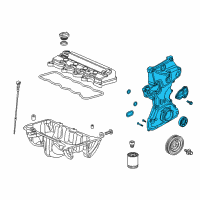 OEM 2013 Acura ILX Pump Assembly, Oil Diagram - 15100-R1P-U01