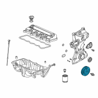 OEM Acura ILX Pulley, Crankshaft Diagram - 13810-R1P-U01