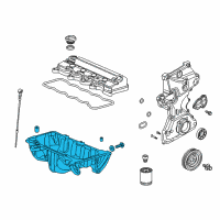 OEM 2015 Acura ILX Pan Assembly, Oil Diagram - 11200-R0A-000