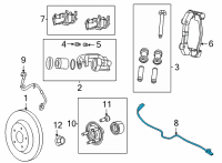 OEM Jeep Grand Cherokee L WHEEL SPEED Diagram - 68347148AC