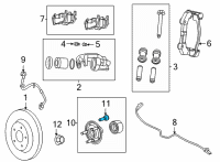 OEM Jeep Grand Cherokee L Hub Diagram - 6513245AA