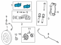 OEM Jeep Grand Cherokee L REAR DISC BRAKE Diagram - 68541333AA