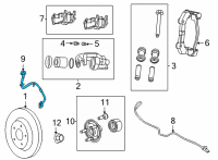 OEM Jeep Grand Cherokee L BRAKE Diagram - 68347125AD