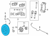 OEM Jeep Grand Cherokee L BRAKE Diagram - 68341651AA