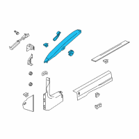 OEM 2022 Ford Mustang Weatherstrip Pillar Trim Diagram - FR3Z-6303598-AB