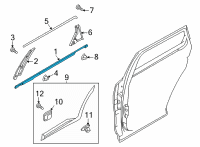 OEM 2021 Kia Sorento W/STRIP Assembly-Rr Dr B Diagram - 83210P2001