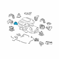 OEM 2007 Honda Accord Bracket, FR. Engine Mounting (MT) Diagram - 50630-SDP-A10