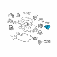 OEM Honda Rubber, Transmission Mounting (Upper) Diagram - 50870-SDB-A02