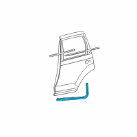 OEM 2001 Chrysler PT Cruiser Weather Strip Diagram - 4724770AB