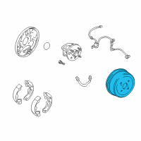 OEM Toyota Avalon Drum Diagram - 42431-20250