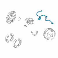 OEM 1999 Toyota Corolla Rear Speed Sensor Diagram - 89546-02020
