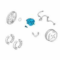 OEM 1996 Toyota Corolla Hub & Bearing Diagram - 42450-02010