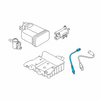 OEM Hyundai Azera Sensor Assembly-Oxygen, Rear(LH) Diagram - 39210-3CBB0