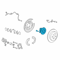 OEM Honda CR-V Bearing Assembly, Rear Hub U Diagram - 42200-T0A-951