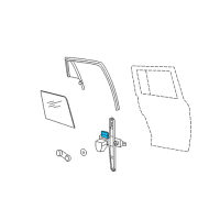 OEM Dodge Caliber Window Regulator Motor Diagram - 5179963AA