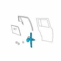 OEM 2009 Jeep Patriot Rear Door Window Regulator Right Diagram - 5291802AA