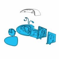 OEM 2018 Chevrolet Sonic Mirror Assembly Diagram - 95205415