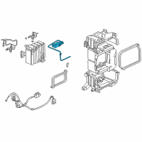 OEM 1997 Honda Civic Thermostat, Air Conditioner Diagram - 80430-SR1-A12