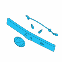 OEM Hyundai Lamp Assembly-License Diagram - 92501-4J000