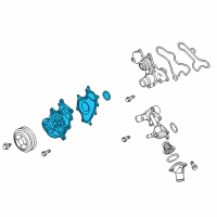 OEM Ford Transit-350 Water Pump Diagram - ER3Z-8501-C