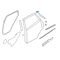 OEM Nissan Kicks Moulding-Rear Door, LH Diagram - 82871-5RB0A