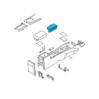 OEM 2010 Kia Optima Cup Holder Assembly Diagram - 846202G410VA