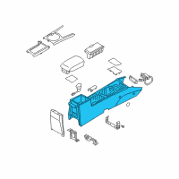 OEM 2009 Kia Optima Console-Floor Diagram - 846112G010J7