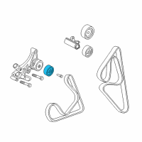 OEM Pontiac Pulley Asm-Belt Idler Diagram - 12564510