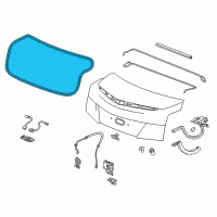 OEM 2014 Cadillac ATS Weatherstrip Diagram - 23138388