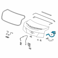 OEM 2013 Cadillac ATS Hinge Diagram - 23437691