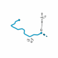 OEM Toyota Tacoma Bar Sub-Assy, Rear Stabilizer Diagram - 48805-AD020