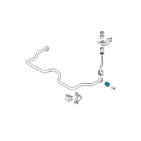 OEM Toyota Tacoma Stabilizer Bar Cushion Diagram - 90385-12015