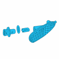 OEM Pontiac Lamp Asm-Front Side Marker Diagram - 92155601