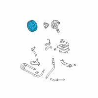 OEM 2005 Mercury Mariner Pulley Diagram - 1S7Z-3A733-A