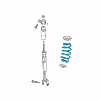 OEM Dodge Dart Rear Coil Spring Diagram - 5168038AC