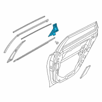 OEM 2017 Kia Optima GARNISH Assembly-Rear Door R Diagram - 83280D4010