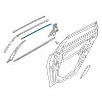 OEM 2020 Kia Optima MOULDING-Rear Door Opening Diagram - 83145D4000