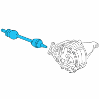 OEM 2006 Cadillac CTS Axle Assembly Diagram - 26101041