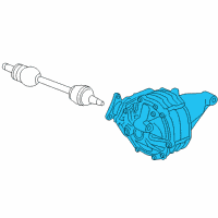 OEM 2007 Cadillac CTS Differential Carrier Assembly (3.73 Ratio) Diagram - 25873498