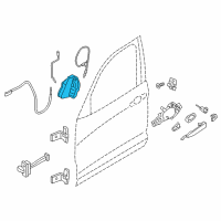 OEM BMW X3 Right System Latch Diagram - 51-21-7-202-144