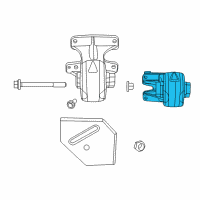 OEM 2010 Dodge Ram 1500 INSULATOR-Engine Mount Diagram - 68043231AA