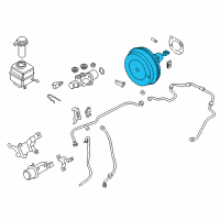 OEM 2015 BMW ActiveHybrid 5 Power Brake Booster Diagram - 34-33-6-798-502