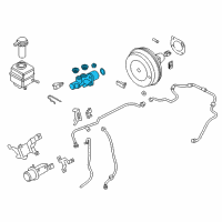 OEM 2015 BMW ActiveHybrid 5 Brake Master Cylinder Diagram - 34-33-6-861-228