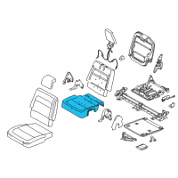 OEM 2016 Ford Flex Seat Cushion Pad Diagram - BA8Z-7463841-A