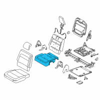 OEM 2013 Ford Flex Seat Cushion Pad Diagram - BA8Z-7463841-A