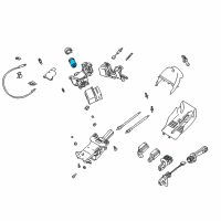 OEM 2002 BMW M5 Interlock Steering Lock Diagram - 32-32-1-095-824