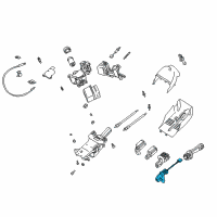 OEM 2003 BMW 540i Switch Adjuster Steering Column Diagram - 61-31-8-373-901