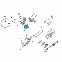 OEM 2000 BMW X5 Ignition Switch Diagram - 61-32-6-901-962